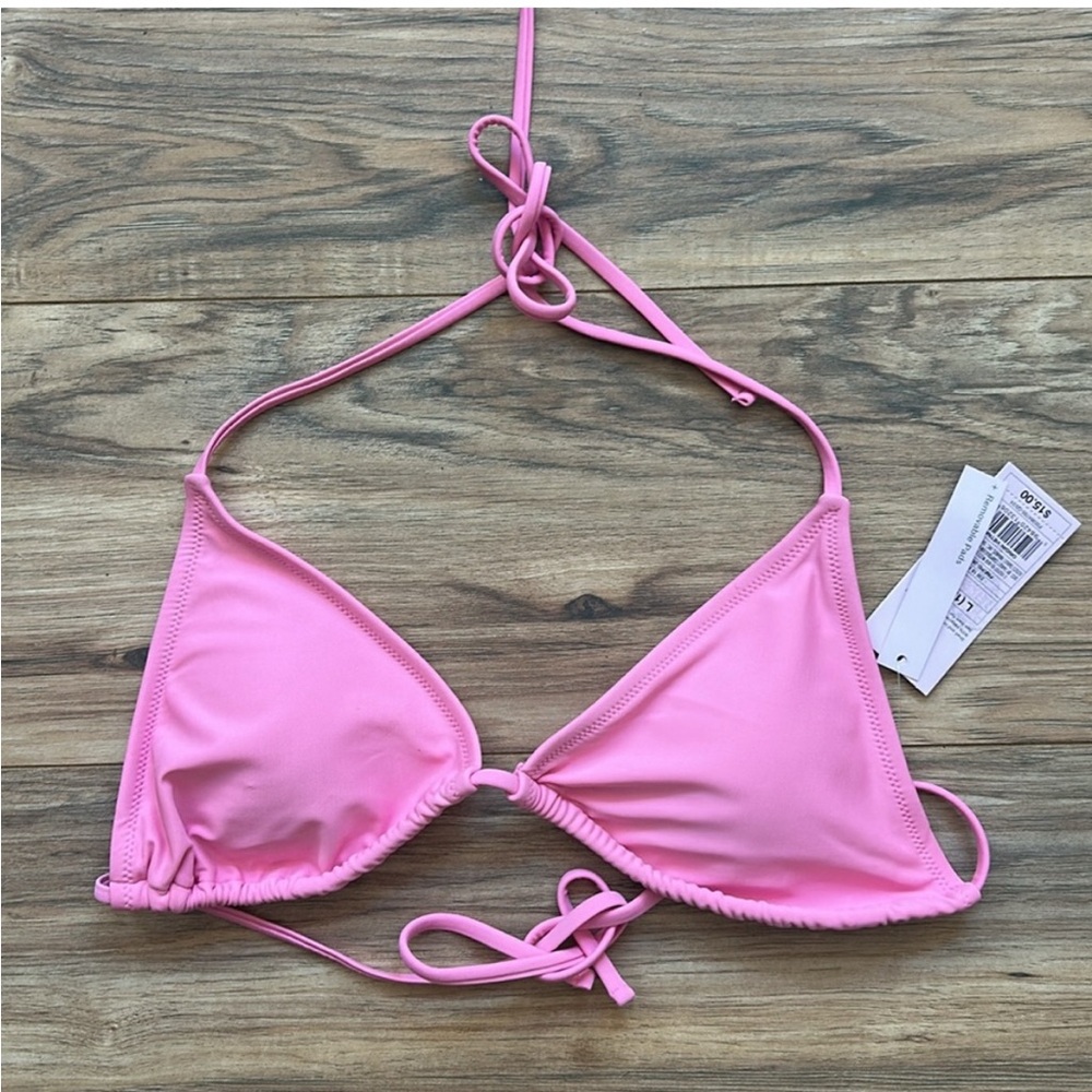 Wild Fable Pink Triangle Bikini Top
